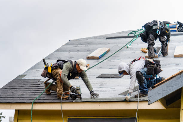 Professional Gutter Installation technician working in Corinne, WV